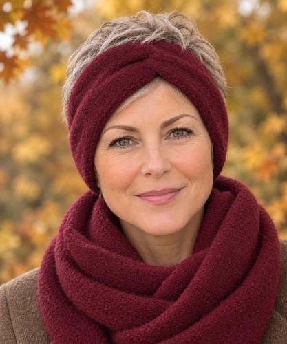 Damen stirnband mit twist - mit,