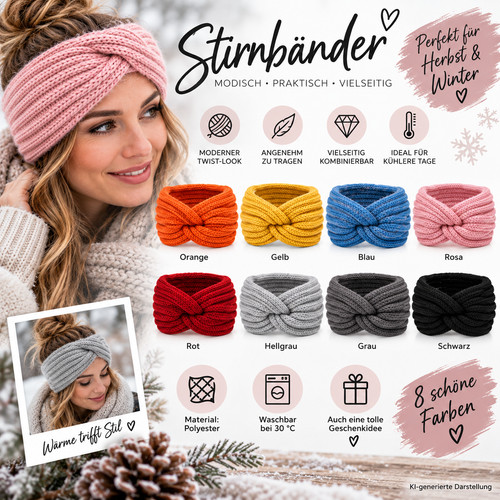 Damen stirnband strick - damen,