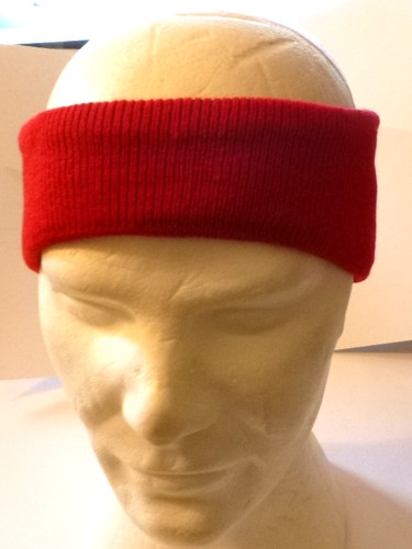 Stirnband rot unisex - stirnband, rot,