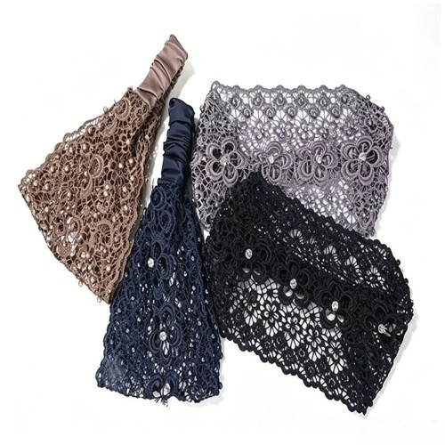 Blumen spitze stirnband perlen - blumen,