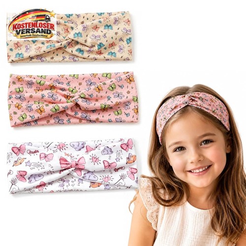 Stirnband mädchen 3er - mädchen, –