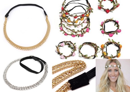 Boho haarband blumen - blumen, kopfband