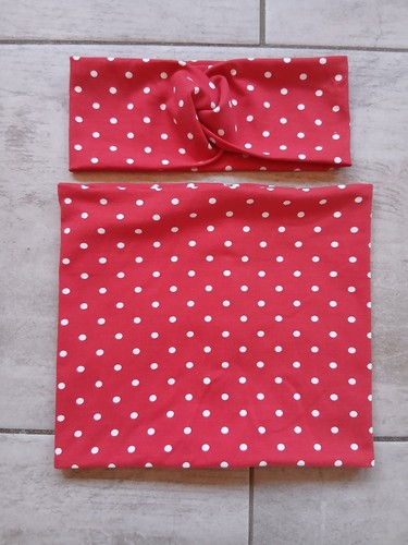 Set stirnband schal handmade - stirnband,